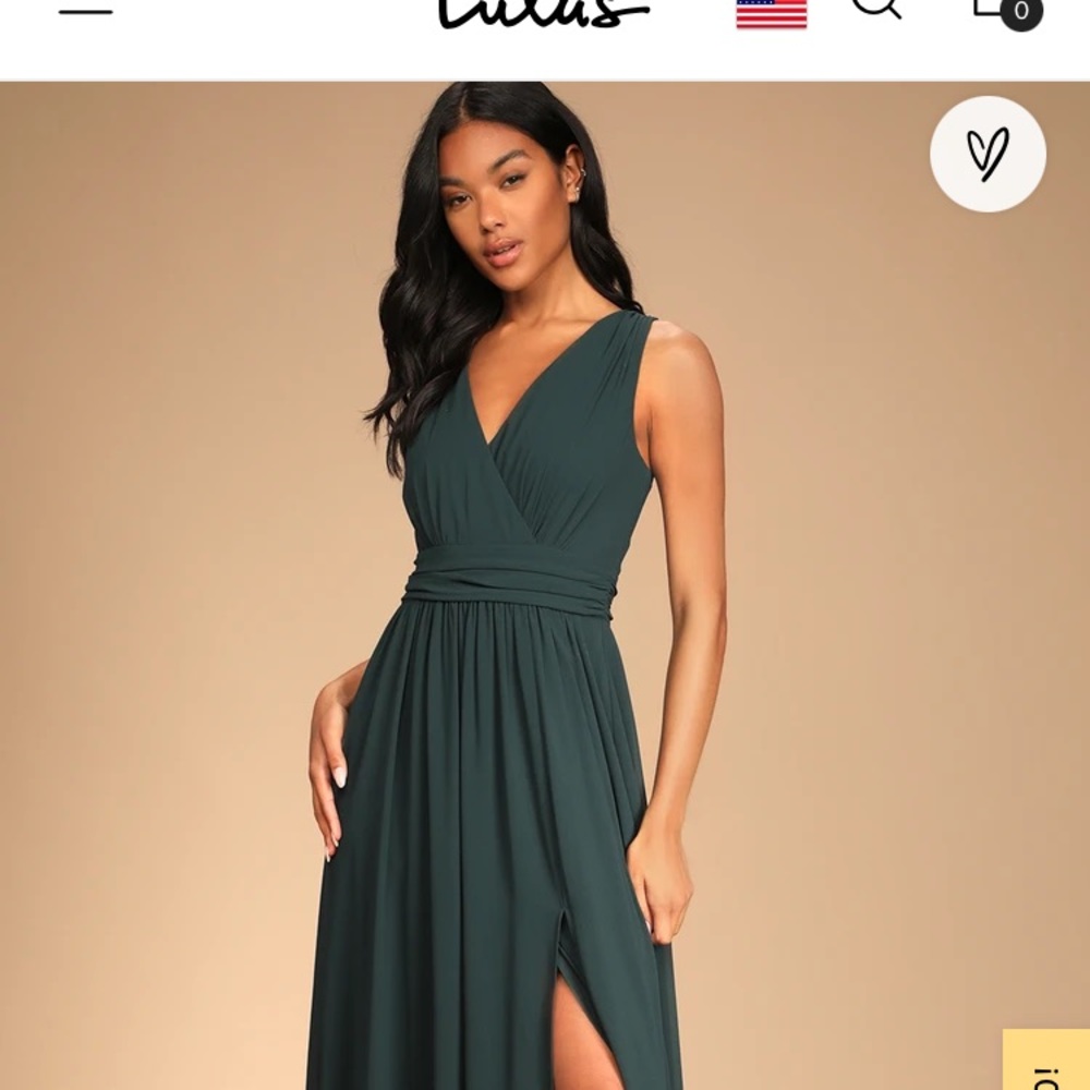 Worn once bridesmaid dress from lulus. I had shorten to fit 5’1 or 5’2 tall